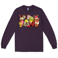 Plum baseball and softball coffee cups Long Sleeve Tee - Zillion Design Studio
