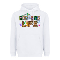 White teacher life Heavyweight Hoodie - AdoDesignShop