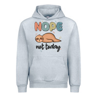 Heather Grey nope not today Urban Hoodie - MaliasSmallBusiness