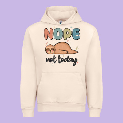 Nope Not Today Urban Hoodie Designed By Maliassmallbusiness