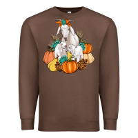 Chestnut Goat family fall pumpkins gemstone Premium Sweatshirt - Artiststas