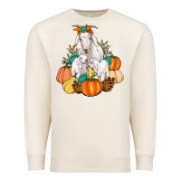 Sandshell Goat family fall pumpkins gemstone Premium Sweatshirt - Artiststas