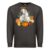 Smoke Goat family fall pumpkins gemstone Premium Sweatshirt - Artiststas