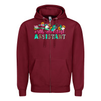 Burgundy orthodontist assistant Zipper Hoodie - Zillion Design Studio