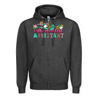 Charcoal Heather orthodontist assistant Zipper Hoodie - Zillion Design Studio