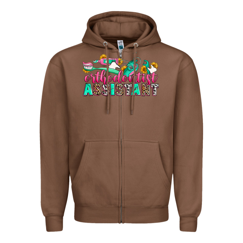 Orthodontist Assistant Zipper Hoodie by Zillion Design Studio | Teevron