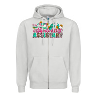 Dove Grey orthodontist assistant Zipper Hoodie - Zillion Design Studio