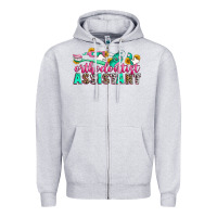 Heather Grey orthodontist assistant Zipper Hoodie - Zillion Design Studio