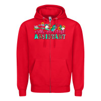 Red orthodontist assistant Zipper Hoodie - Zillion Design Studio