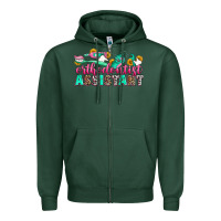 Sports Green orthodontist assistant Zipper Hoodie - Zillion Design Studio