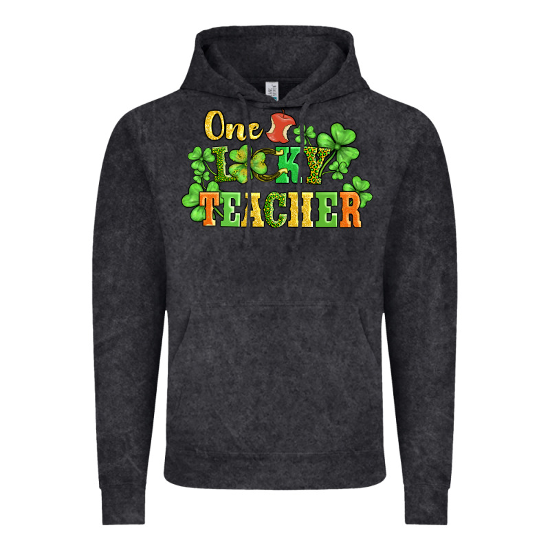 One Lucky Teacher Vintage Hoodie by AdoDesignShop | Teevron