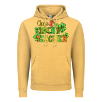 Vintage Mustard one lucky teacher Vintage Hoodie - AdoDesignShop