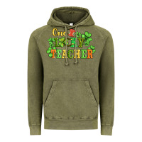 Vintage Olive one lucky teacher Vintage Hoodie - AdoDesignShop