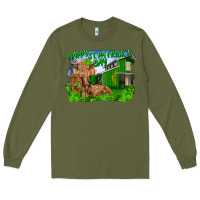 Army Green Happy st. patrick's day cattle and calfs Long Sleeve Tee - RanaPortraitStore