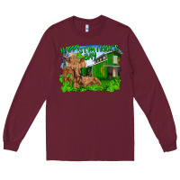 Burgundy Happy st. patrick's day cattle and calfs Long Sleeve Tee - RanaPortraitStore