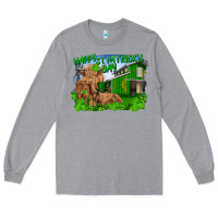 Heather Grey Happy st. patrick's day cattle and calfs Long Sleeve Tee - RanaPortraitStore