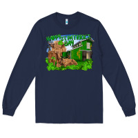 Navy Happy st. patrick's day cattle and calfs Long Sleeve Tee - RanaPortraitStore