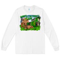 White Happy st. patrick's day cattle and calfs Long Sleeve Tee - RanaPortraitStore