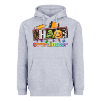 Heather Grey teacher chaos coordinator Heavyweight Hoodie - AdoDesignShop