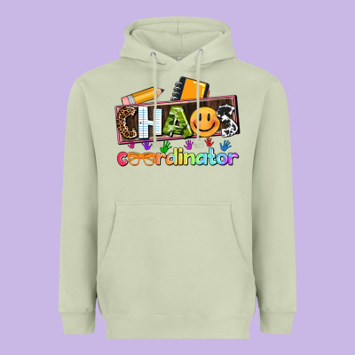 Teacher Chaos Coordinator Heavyweight Hoodie Designed By Adodesignshop