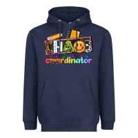 Navy teacher chaos coordinator Heavyweight Hoodie - AdoDesignShop