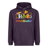 Plum teacher chaos coordinator Heavyweight Hoodie - AdoDesignShop