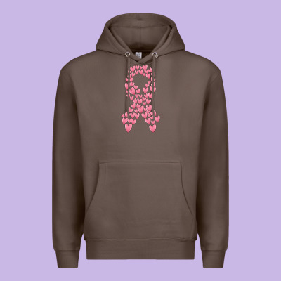 Breast Cancer Ribbon Premium Hoodie Designed By Maliassmallbusiness