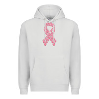 Dove Grey breast cancer ribbon Premium Hoodie - MaliasSmallBusiness