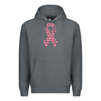 Rock breast cancer ribbon Premium Hoodie - MaliasSmallBusiness