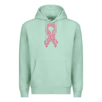 Seafoam breast cancer ribbon Premium Hoodie - MaliasSmallBusiness
