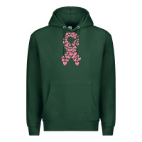 Sports Green breast cancer ribbon Premium Hoodie - MaliasSmallBusiness