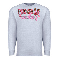 Heather Grey pucker up cowboy Premium Sweatshirt - JahusDesignShop