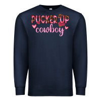 Navy pucker up cowboy Premium Sweatshirt - JahusDesignShop