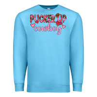 Ocean Blue pucker up cowboy Premium Sweatshirt - JahusDesignShop