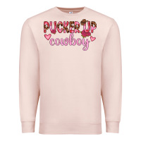 Pale Pink pucker up cowboy Premium Sweatshirt - JahusDesignShop