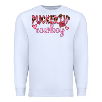 White pucker up cowboy Premium Sweatshirt - JahusDesignShop