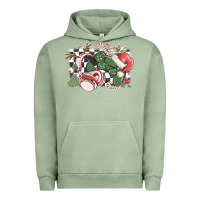 Pigment Oil Green gamer christmas game controller Urban Hoodie - MaliasSmallBusiness