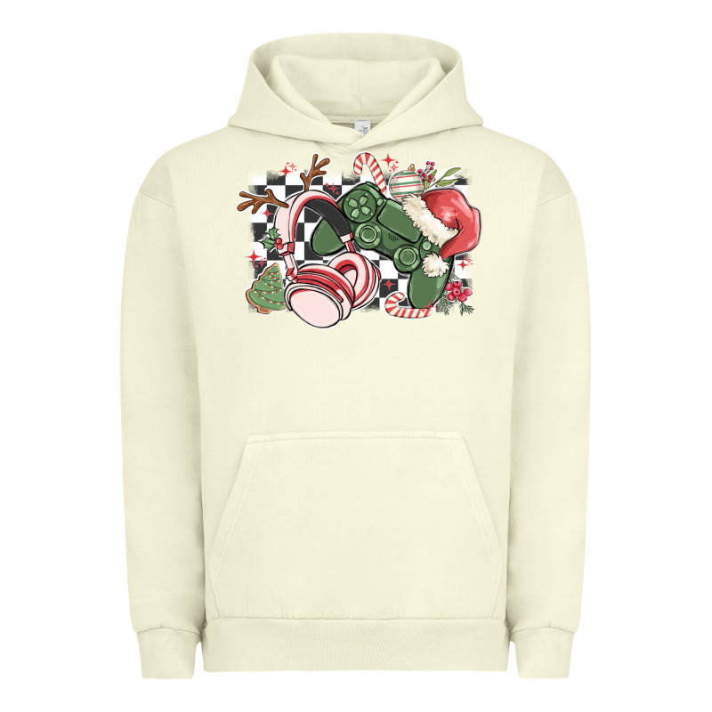 Gamer Christmas Game Controller Urban Hoodie by MaliasSmallBusiness | Teevron
