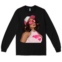 Black pink sunglasses afro black girl Long Sleeve Tee - texasbilliewilder