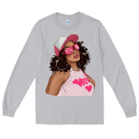 Moon Dust pink sunglasses afro black girl Long Sleeve Tee - texasbilliewilder