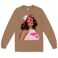 Toasted Coconut pink sunglasses afro black girl Long Sleeve Tee - texasbilliewilder