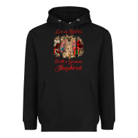 Black Christmas life is better with a german shepherd Heavyweight Hoodie - JahusDesignShop