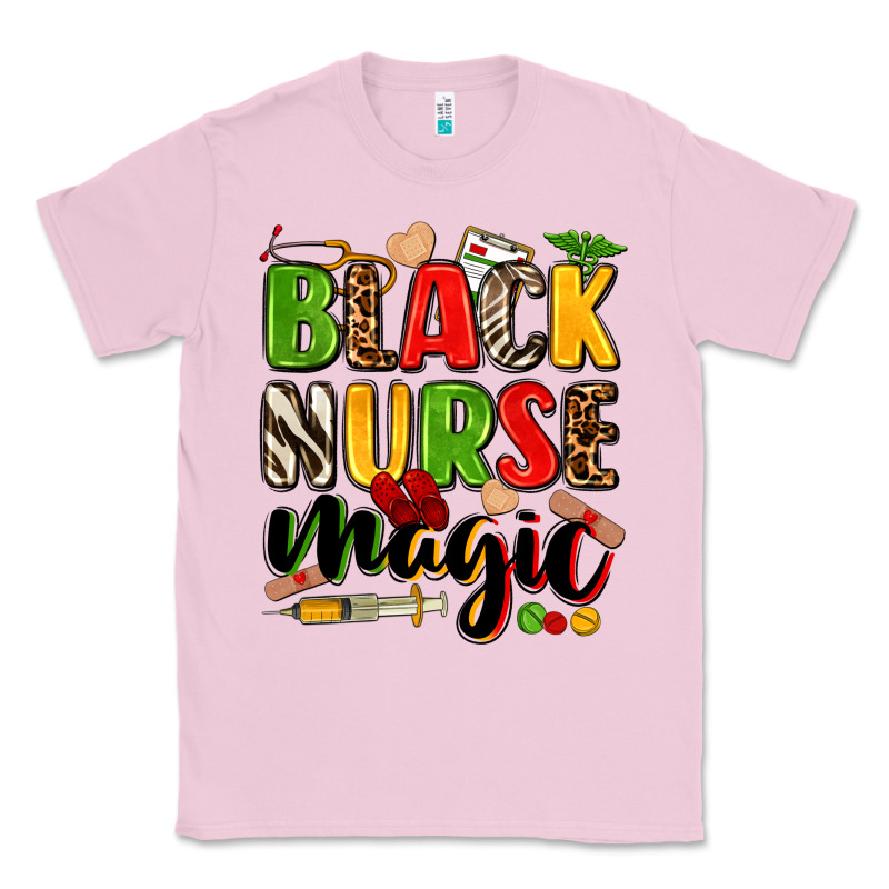 Black Nurse Magic Classic Tee by Zillion Design Studio | Teevron