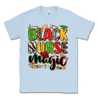 Dusty Blue black nurse magic Classic Tee - Zillion Design Studio