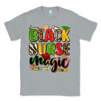Heather Grey black nurse magic Classic Tee - Zillion Design Studio