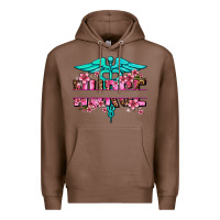 Chestnut floral nurse preview Premium Hoodie - AdoDesignShop