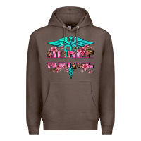 Coffee floral nurse preview Premium Hoodie - AdoDesignShop