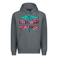 Rock floral nurse preview Premium Hoodie - AdoDesignShop