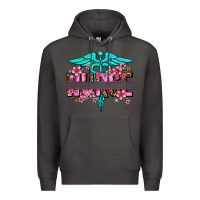 Smoke floral nurse preview Premium Hoodie - AdoDesignShop