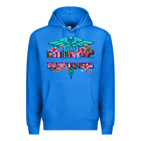 True Royal floral nurse preview Premium Hoodie - AdoDesignShop